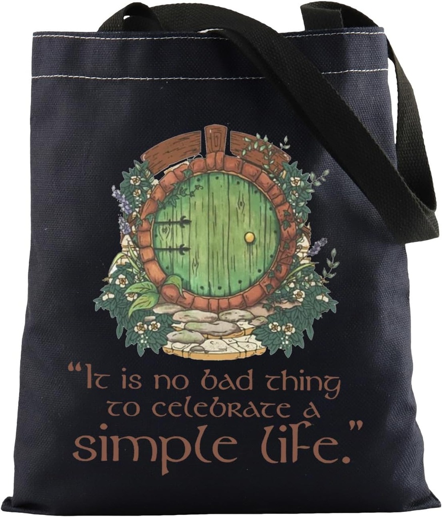 FOTAP Fantasy Movie Inspire Merch Movie Handbag Movie Fan Gift Novel Lover Tote Bag Hole Door Canvas Bag