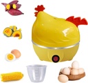 Hen Shape 7 Eggs Capacity Egg Cooker, Electric Egg Steamer, Multifunctional Hen Shaped Egg Boiler, Auto Shut Off For Hard Boiled, Poached, Soft Boiled Eggs (YE2)