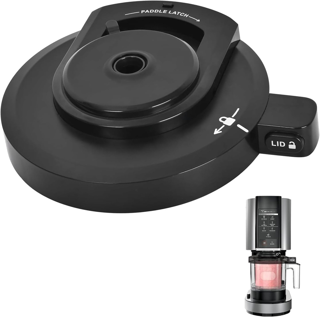 Outer Bowl Lid for NC301 Ice Cream Maker,Ninja Creami Accessories| Ninja Blender Replacement Parts|Ninja Blender Lid for NC299AMZ/NC301/NC300/NC201/NC101 Series