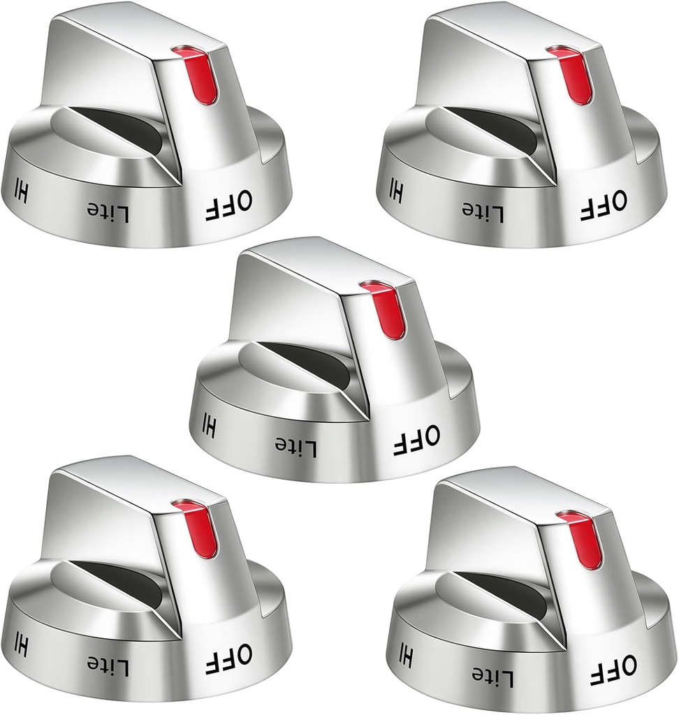 NX58H5600SS, NX58R5601SS, NX58H5650WS, NX58K7850SS, NX58M6850SS, NX58T7511SS Knobs for Samsung Gas Oven Range Stove Top Burner Replacement.