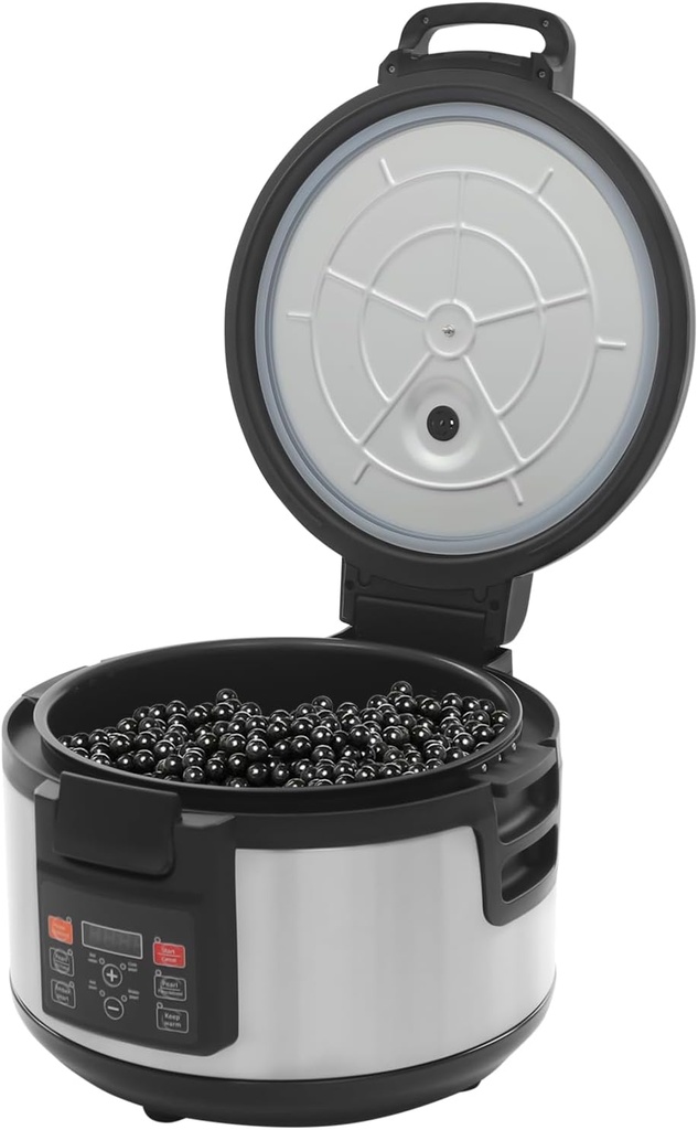 Commercial Pearl Cooker, 4.2 Gal Boba Maker Machine, Bubble Tea Machine with Intelligent Control & Mesh Strainer for Milk Tea Stores Bakeries Restaurants