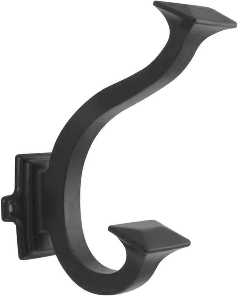 Hickory Hardware P2155-MB Bungalow Collection Hook Matte Black Finish 1.5-Inch