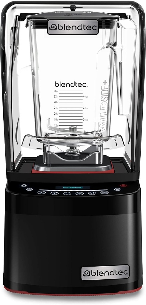 Blendtec Professional 800 - Blender with WildSide+ Jar (90 oz) for Smoothies & Frozen Drinks - Quietest Professional-Grade Power - 11-Speed Touch Slider - Easy to Clean - Black