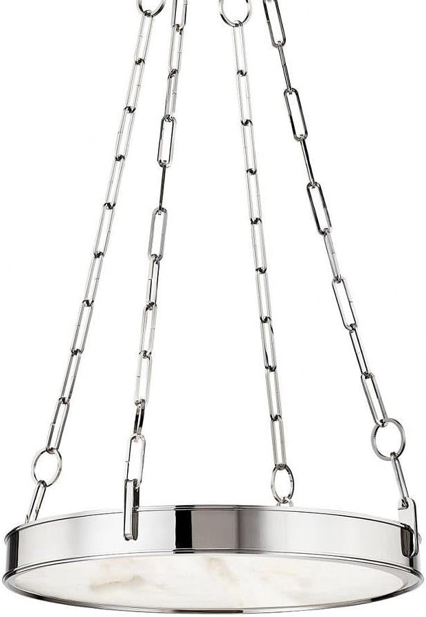 Hudson Valley Lighting 7220-PN Kirby - 26W 1 LED Chandelier-3.5 Inches Tall and 20 Inches Wide, Finish Color: Polished Nickel