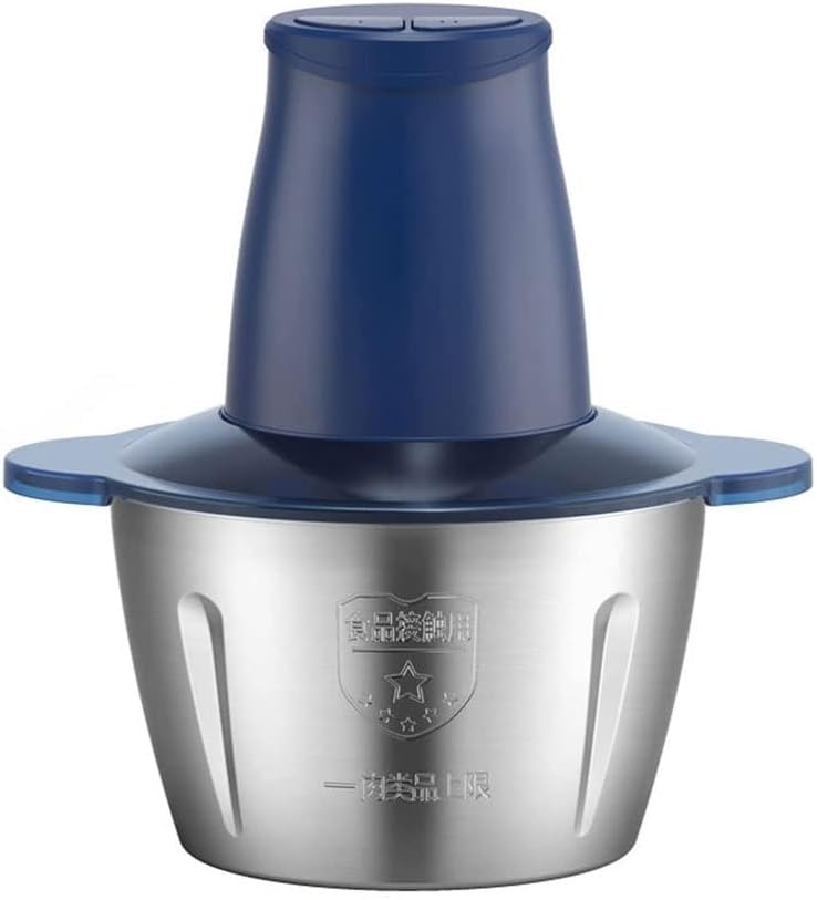 Electric Food Processor & Vegetable Chopper, Blender Grinder for Meat, Vegetables, Onion, Garlic, with 2L Stainless Steel Bowl and 4 Sharp Blades for Slicing, Shredding, Mincing (Color : 2.5L)