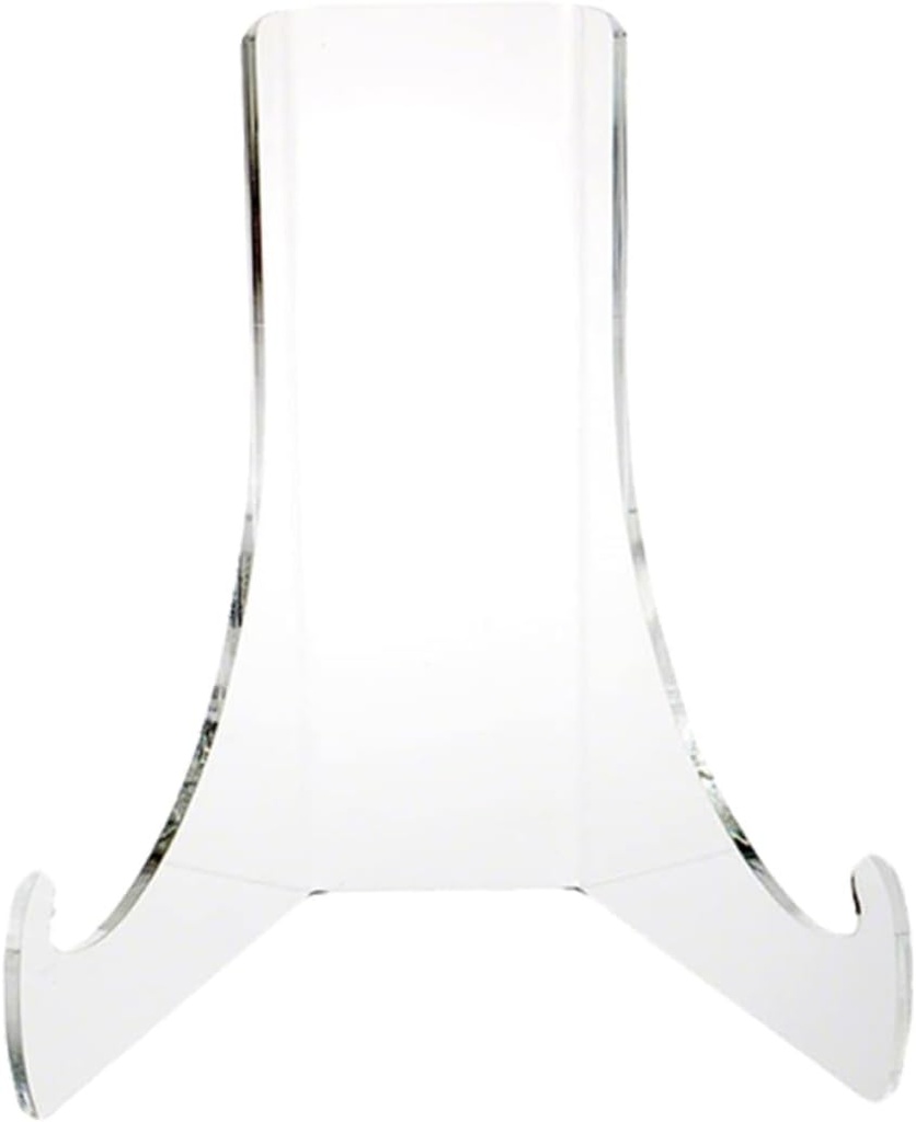 2pcs Acrylic Plate Display Rack Lightweight Stand for Plates Dishes and Artwork for Home Decor and Kitchen Storage