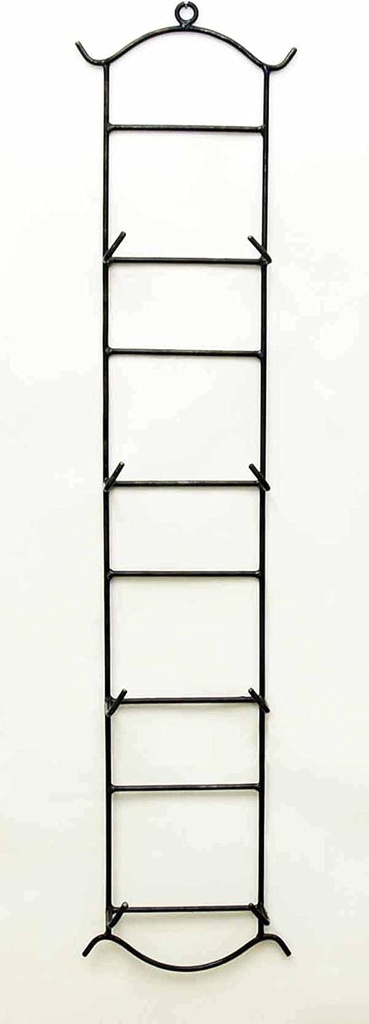 Vertical Quadruple Wall Plate Holder, 39.5 Inches High x 8.5 Inches Wide. Made for 4-Eight Inch Plates.