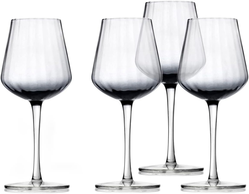 Godinger Red Wine Glasses, Drinking Glasses, Cocktail Glass, Barware Stemmed for Beer, Wine, Liquor, Water, 20oz Set of 4