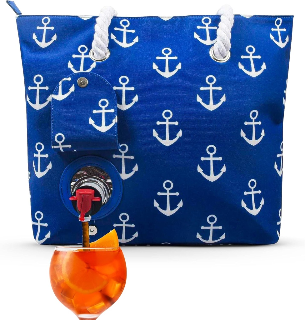 Beverage Tote - Water Resistant Beverage Bag with Spout