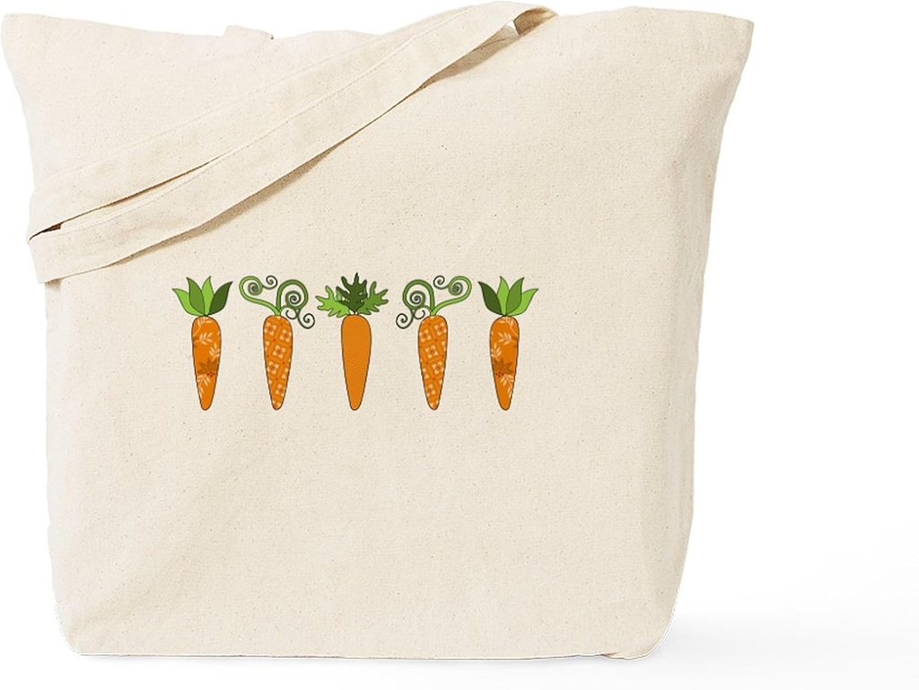 CafePress Carrots Tote Bag Reusable Natural Beige Canvas Shopping Bag