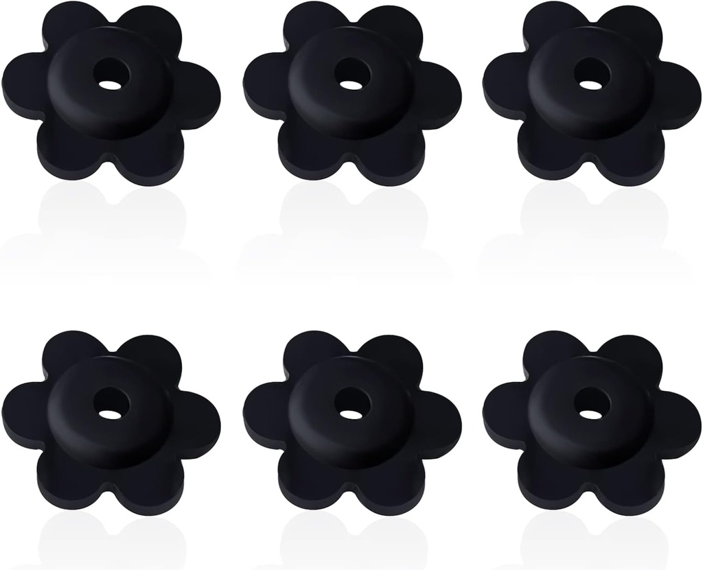 NQ Garden Flag Rubber Stopper, Holder for Indoor and Outdoor Yard Garden Flag Pole Stand, 6-Pack (Only Stoppers)