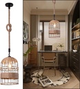 Classic Industrial Style Woven Pendant Light 30 CM Nordic Handmade Hemp Rope Weaving Chandelier Lamps for Study, Restaurant, Reading Room, Café E 27 Hanging Light