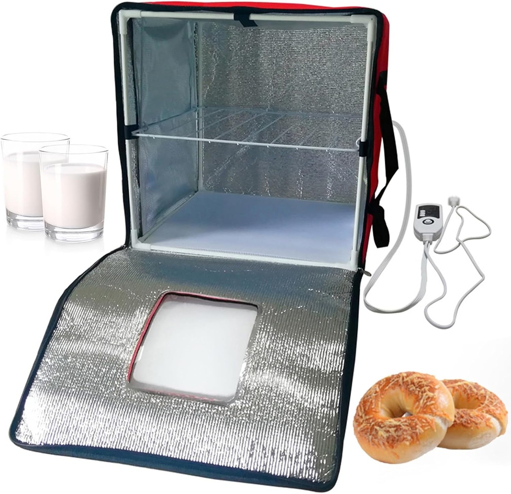 Sourdough Fermentation Machine With Heater, Bread Pizza Dough Fermentation Box, With Temperature Control, For Making Bread, Yogurt, Natto And Handmade Soap, Zipper Closure,S