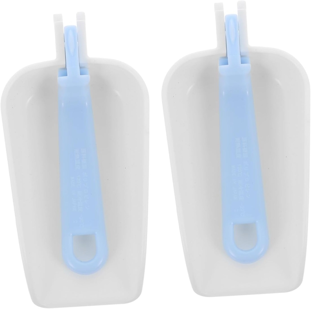 2Pcs Reusable Scoops for Flour Ice and Snacks Foldable Handle Kitchen Tools for Easy Storage and Use for Home Bar and Restaurant