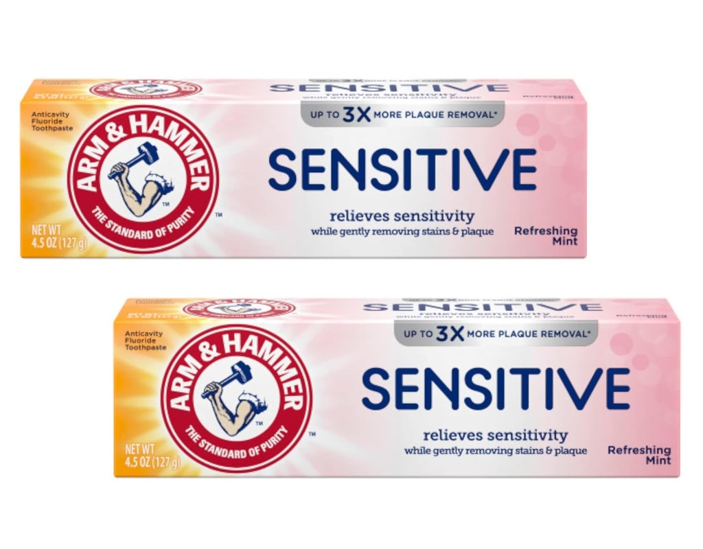 ARM & HAMMER Sensitive Teeth & Gums Toothpaste 4.5 oz (Pack of 2)