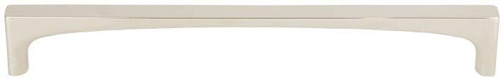 Riverside Pull Color Polished Nickel - Top Knobs 7 9/16" Length Grace Coll Contemporary Transitional Bar Handle Decorative Kitchen Bath Cabinet Door Hardware Dresser Bathroom Metal Interior Home
