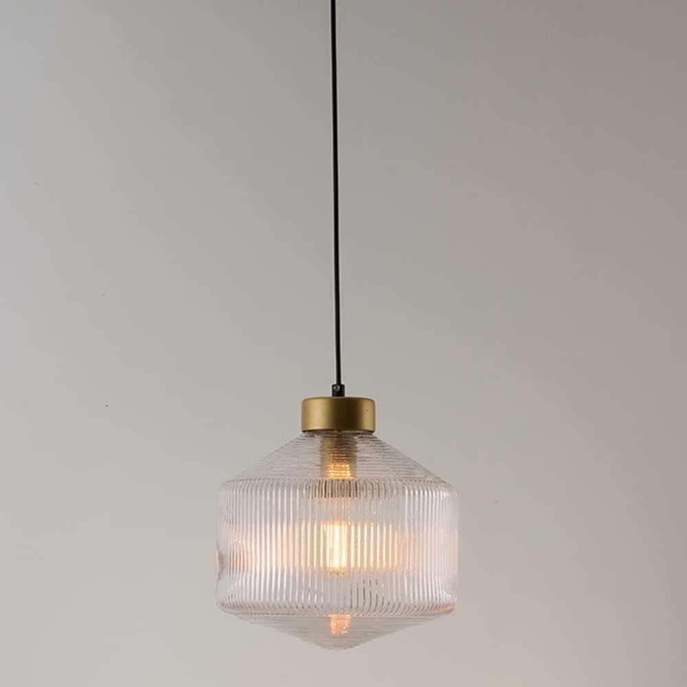 Modern Pendant Lighting Livingroom Handcrfted Art Stripe Glass Kitchen Island Lights,for Bedroom Farmhouse