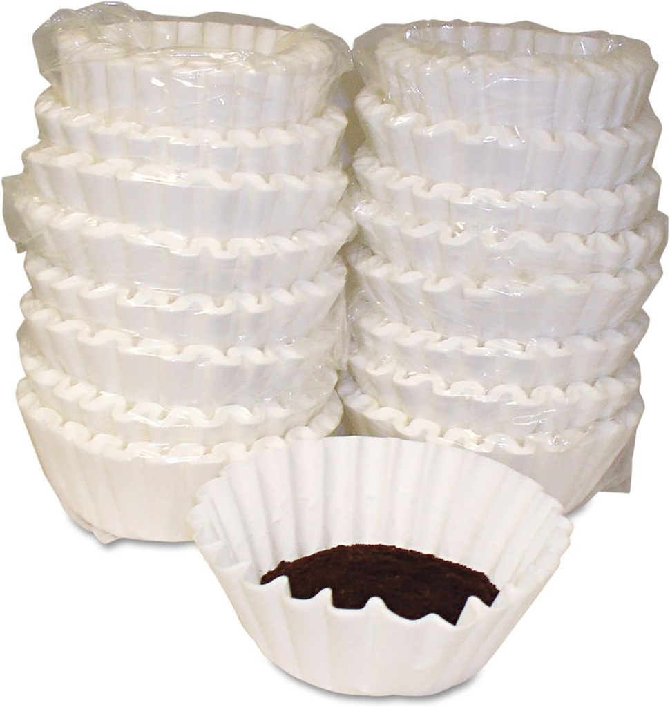 Melitta 12 to 15 Cup Basket Coffee Filters, White, 800 Count