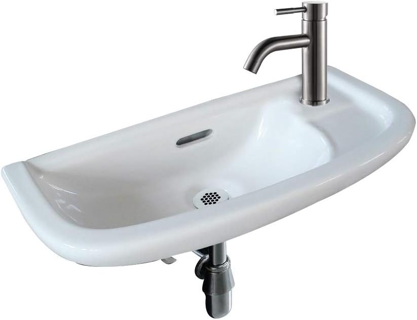 Fine Fixtures SmallWall Mounted Bathroom Sink, Mounting hardware included.