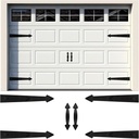 Magnetic Garage Door Hardware,Magnetic Garage Door Handles,Garage Door Decorative Magnetic for Iron Door,4 Magnetic Hinges + 2 Magnetic Handles for Garage Doors (Classics Style)