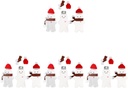 Gadpiparty 12 Sets Christmas Drink Bottle Christmas Mugs Clear Candy Bottles Gingerbread House Mug Christmas Drink Containers Small Water Bottles Capsule Bottle Cotton Travel Mini re-usable