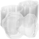 25pcs Clear Cupcake Boxes Sturdy Reusable Dessert Containers Clear Window for Muffins Macarons and Bakery Treats for Shipping and Displaying Desserts