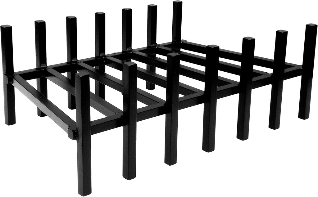 Model FG-26 Flippable Sag Resistant Fireplace Grate. 26" Wide, 3/4" Steel Construction.