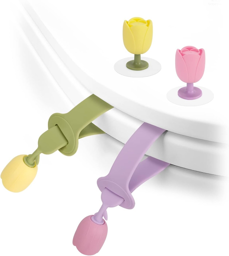 2 Sets Silicone Toilet Seat Lifter, Toilet Seat Handle Lifter Toilet Cover Holder, Avoid Touching, Handle Hygienic Clean