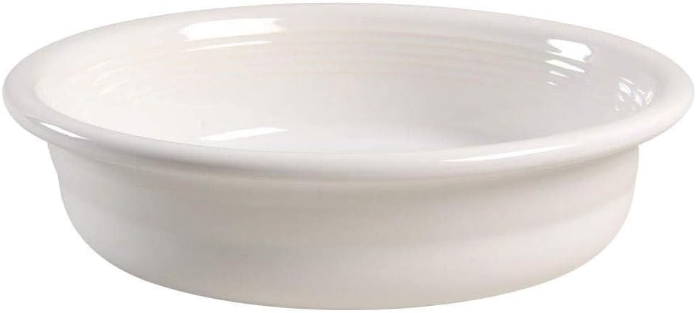 Fiesta® Classic Rim Serving Bowl, Extra Large 80oz (10.5") – Durable Ceramic, Lead-Free, Dishwasher/Microwave/Oven Safe – Made in USA Dinnerware - White