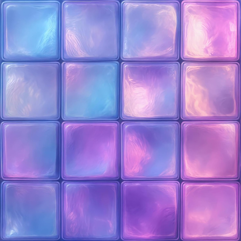 10PCS 12x12 Inch Peel and Stick Floor Tiles Self Adhesive Vinyl Flooring Tile Iridescent Pastel Blue Purple Removable Decals Bathroom Kitchen Laundry DIY Home Decoration