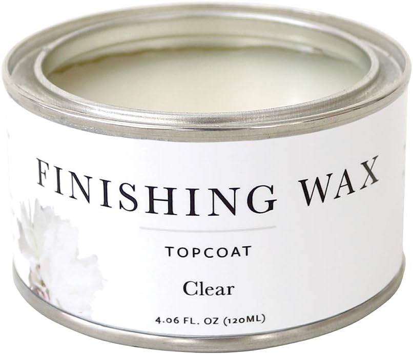 Jolie Finishing Wax - Protective topcoat Paint - Use on interior furniture, cabinets, walls, home decor and accessories - Odor-Free, Non-Hazardous - Clear - 120 ml