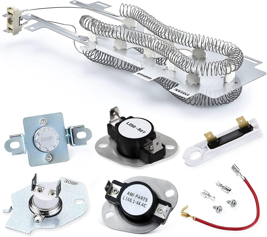 【2025 Upgraded】8544771 wp8544771 Dryer Heating Element 279973 3392519 Thermal Fuse 279816 Thermostat Cut Off Compatible With whirlpool,maytag,kenmore by AMI PARTS