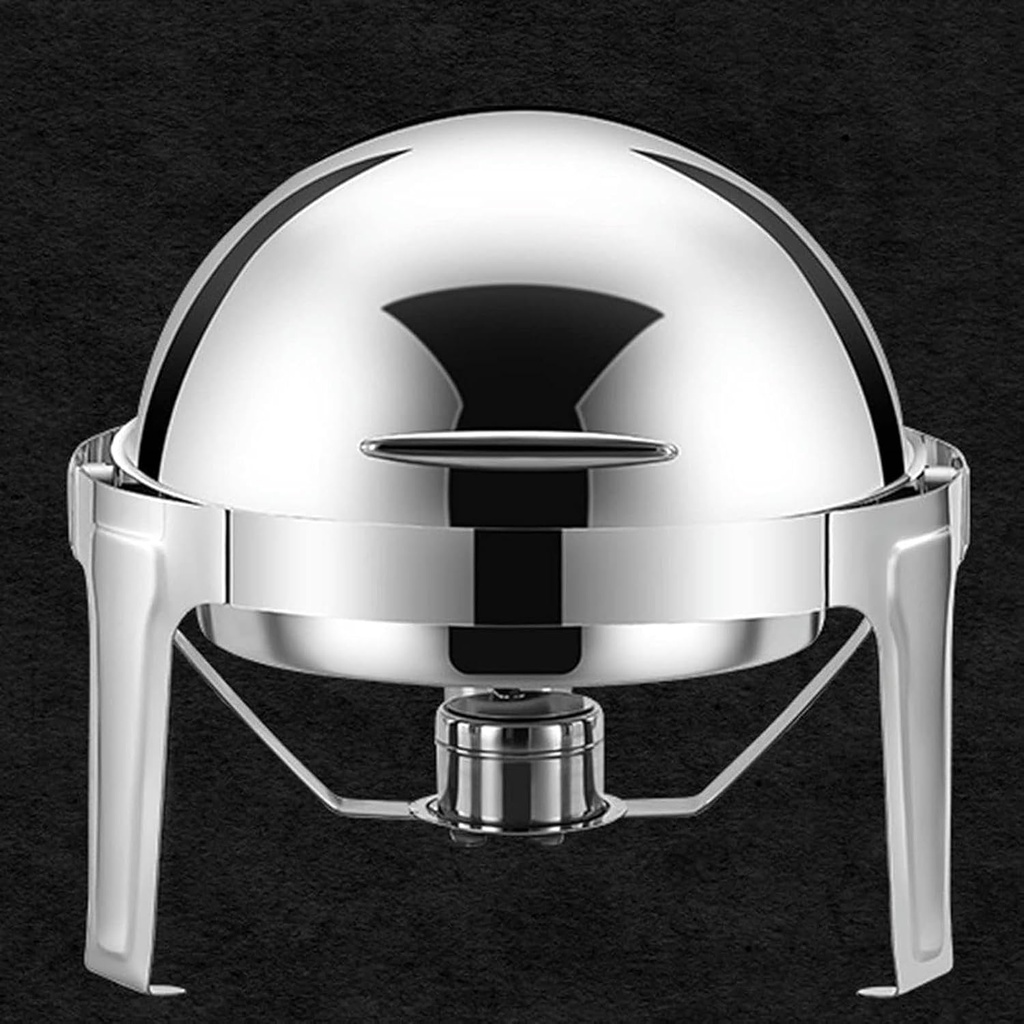 FLTRGO Food Heater - Buffet Server and Heater, Burner to Keep Food Warm, Hot Pot Buffet Set with Toughened Glass Lid, Clear Lid Server Hot Pot Buffet Set