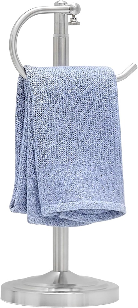 Standing Towel Racks for Bathroom,Hand Towel Holder Stand,Stainless Steel Adjustable Towel Bar 16.5-26 Inch,Hand Towel Holder for Bathroom Kitchen Vanity Countertops(Brushed Nickel)