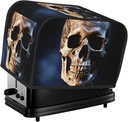 2 Slice Toaster Covers Bread Machine Cover Quilted Dustproof Fingerprint Protectors Small Washable Appliance Cover Skeleton Bread Maker Dust Protection Universal Size