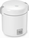 Rice Cooker Small 1-1.5 Cups Uncooked(3 Cups Cooked), Mini Rice Cooker with Removable Nonstick Pot, One Touch&Keep Warm Function, Travel Rice Cooker for Soup Grain Oatmeal Veggie, White