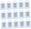50pcs Paper Cupcake Boxes Handle Muffin Cake Storage Containers for for Birthdays and Celebrations