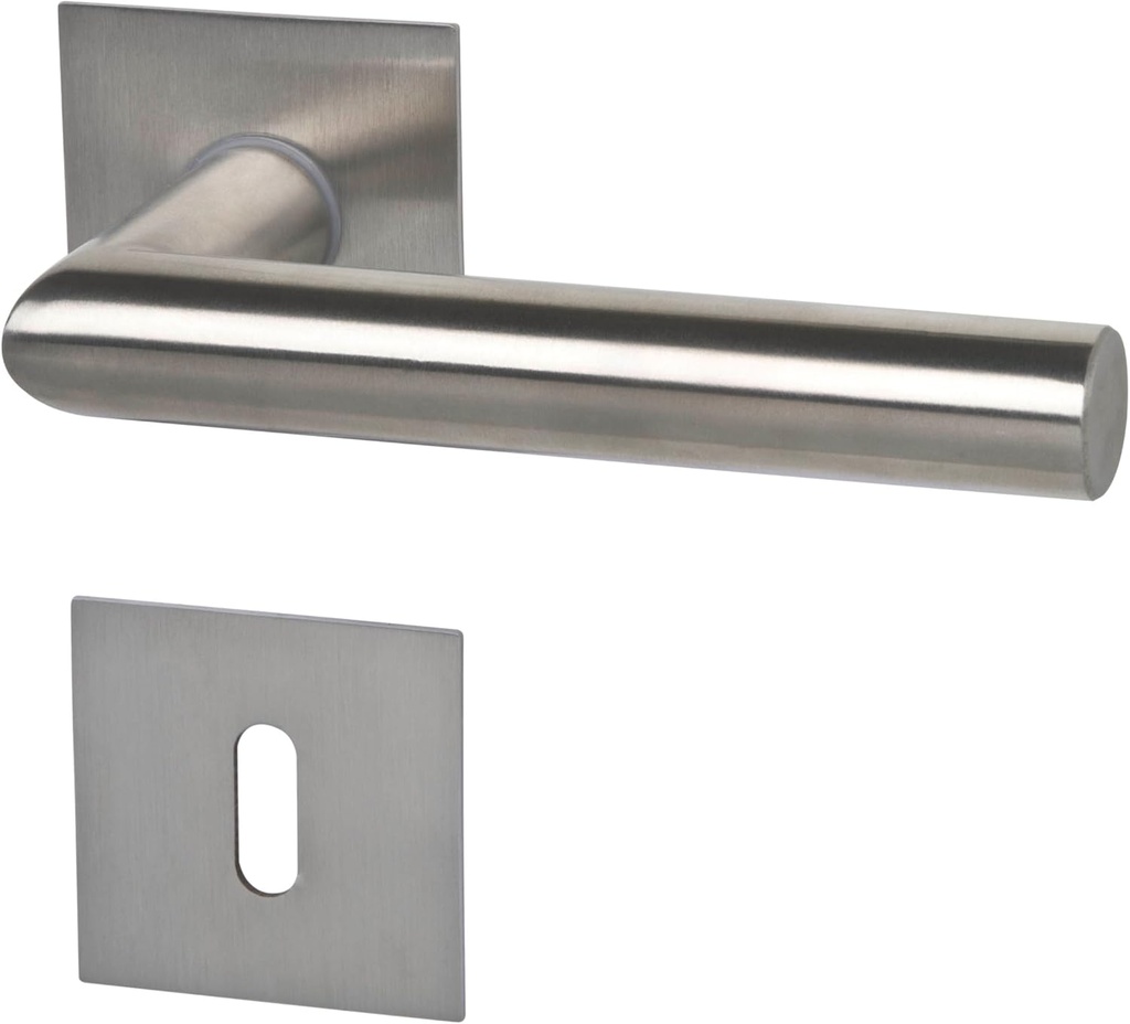 32846000K1 Piato-R Square Stainless Steel Coloured Door Handle Set Door Fittings