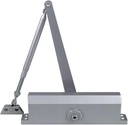 Dynasty Hardware Door Closer, Commercial Hydraulic Closer, Self-Closing, Spring Size 3, ADA Compliant, Surface Mount, Sprayed Aluminum, Series 3000