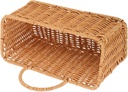 Zerodeko Handwoven Rattan Hanging Basket for Kitchen Wall-Mounted Storage Basket for Fruits and Vegetables Portable Multi-Functional for Organizing Onion and Garlic