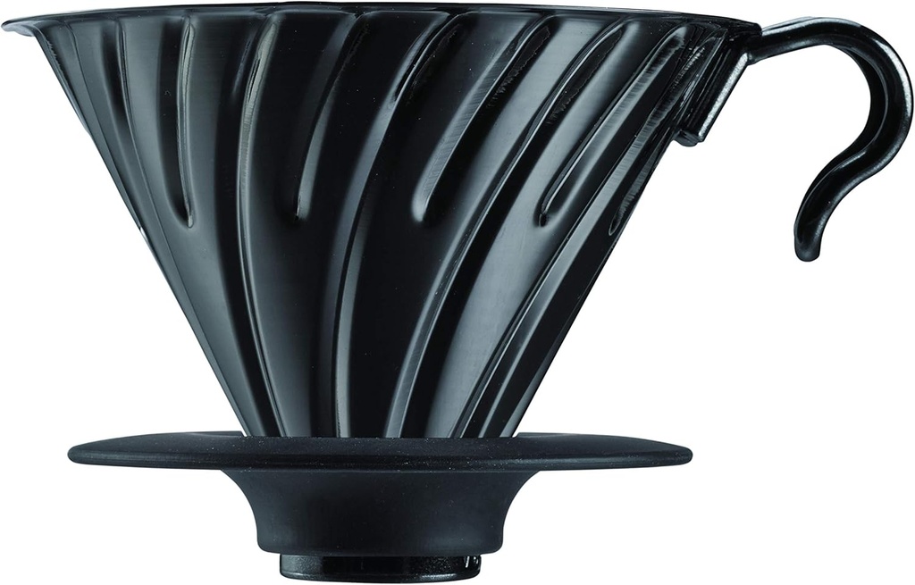 HARIO VDM-02-MB Coffee Dripper, Metal, Black, Small