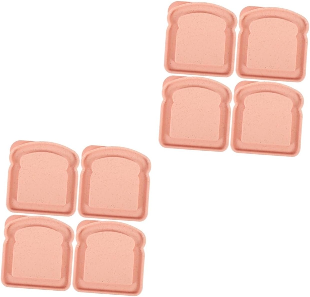 Didiseaon 8pcs Camping Supplies Picnic Boxes Lunch Containers Sealing Bread Toast Holders for Outdoor