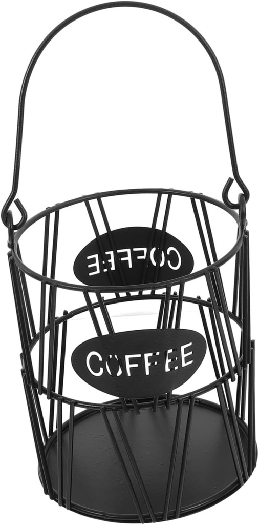 Coffee Holder Compact Storage Basket for Coffee and Tea Capacity Organizer for Home and Cafe Use Tidy Countertop Design
