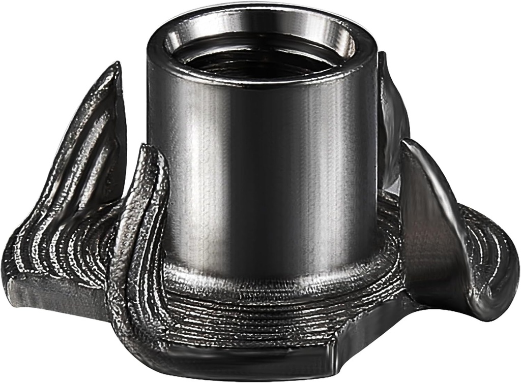 50pcs 3/8-16 T-nut Black Four-jaw - for Home, Hotel Outdoor Threaded Insertion
