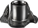 50pcs 3/8-16 T-nut Black Four-jaw - for Home, Hotel Outdoor Threaded Insertion