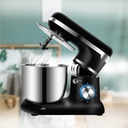 Home Stand Mixer, 5Qt Electric Kitchen Mixer 6 Speeds Stainless Steel Bowl, with Dough Hook, Mixer Beater, Wire Whisk, Splash Guard,Black