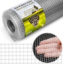 Hardware Cloth 1/4 Galvanized Wire Mesh Roll 16" x 20' (23 GA) - Chicken Wire Fence for Pens, Coops, Rabbit/Snake Fences, Poultry Enclosures, Crafting, and Screen Mesh