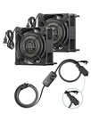 DEWENWILS 120V AC Quiet Muffin Fan, 80mm×25mm Waterproof Case Fan Cooling Fan with Speed Control, UL-Certified for DIY Cooling Exhaust Ventilation, Flame-Resistant, 2 Pack