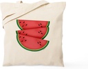 CafePress Watermelon Tote Bag Natural Canvas Tote Bag, Reusable Shopping Bag