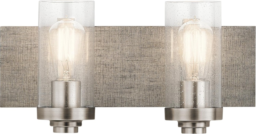 Kichler Lighting 45927CLP Two Light Bath from The Dalwood Collection, Classic Pewter